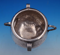 Spanish Colonial Sterling Silver Bowl w/ Two Twisted and Two Plain Handles #7804
