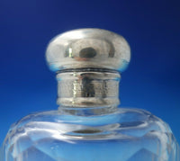 English Estate Sterling Silver and Glass Bottle London c.1914 4" Tall (#5597)