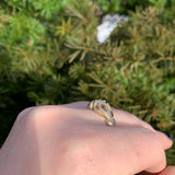 14k Gold Victorian Fancy Belcher .50ct Genuine Natural Diamond Men's Ring #J6536