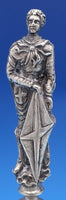Italian 800 Silver Bell with Figural Handle Man 5 1/4" no clapper (#8380)