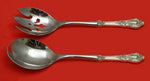 Eloquence by Lunt Sterling Silver Salad Serving Set Pierced 2pc Custom 10 1/2"