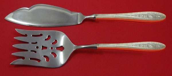 Wedgwood by International Sterling Silver Fish Serving Set 2 Piece Custom HHWS