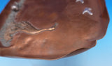 Applied Metals by Gorham Copper Tray with Silver Birds Stork Snail #B65 (#9020)