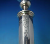 Webster Sterling Silver Candlestick Bright-Cut 12" x 3 1/4" c.1930 (#5644)