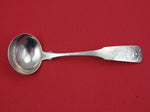 Basket of Flowers by Various Makers Coin Silver Gravy Ladle 1927-1934  7 1/4"