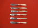 Lace Point by Lunt Sterling Silver Trout Knife Set 6pc HHWS  Custom Made
