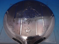 Reed and Barton Sterling Silver Hand Mirror #N291 Engine Turned Engraved (#6579)
