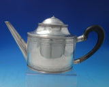 AFH Danish Sterling Silver Tea Pot with Swags Leaves Flowers Wood Handle (#5499)