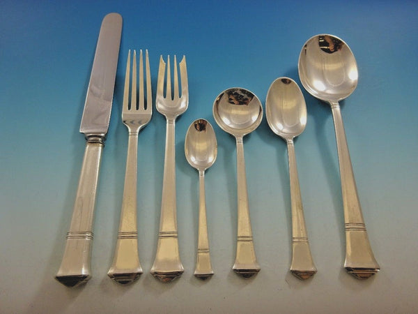 Windham by Tiffany and Co Sterling Silver Flatware Set Service 44 Pieces