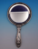 Alvin Sterling Silver Mirror and Comb Set 2pc with Mixed Metal #2500 (#0999)