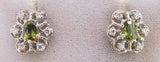 14K Gold Earrings with 1.6ct Genuine Natural Alexandrites and Diamonds (#J648)