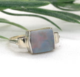 Retro 14k Yellow and White Gold 2.08 Carat Genuine Australian Opal Ring (#J7487)
