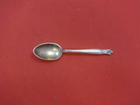Silver Poppy by Lunt Sterling Silver Demitasse Spoon Gold Washed 4 1/2"