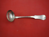 Tipt by E & D Kinsey 1844-1861 Ohio Coin Silver Soup Ladle Early Antique 13 5/8"
