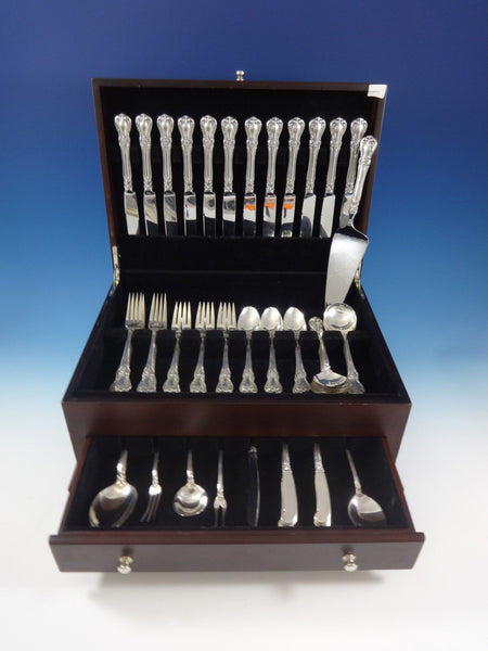 Old Master by Towle Sterling Silver Flatware Set For 12 Service 79 Pieces