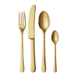 Copenhagen Matte Gold by Georg Jensen Stainless Steel Place Setting 4 pcs - NOS