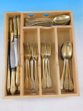 French Cardeilhac 950 Silver Vermeil Flatware Set Service Dessert 36 pieces