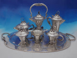 Blossom Mexican Mexico Sterling Silver Tea Set 7-Piece (#4416)