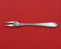 Beaded by Georg Jensen Sterling Silver Escargot Fork / Cold Cut Fork 2-Tine