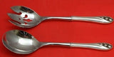 Lily of the Valley by Gorham Sterling Silver Salad Serving Set Pierced Custom