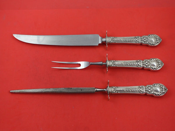 Charles II by Lunt Sterling Silver Roast Carving Set 3pc HH w/Stainless Heirloom