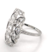 18k White Gold 3/4ct TW Genuine Natural Diamond Filigree Ring Size 6.5 (#J7167)