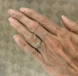 14k Yellow Gold Antique .47ct Genuine Natural Diamond Engagement Ring (#J5281)