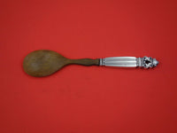 Acorn by Georg Jensen Sterling Silver Salad Serving Spoon HH w/ Horn 8"