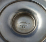 Beaded by Bigelow Kennard Sterling Silver Candlestick Pair #10 BC w/Wreath #6362