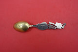 Flora by Shiebler Sterling Demitasse Spoon GW w/ floral pierced handle 4 1/4"