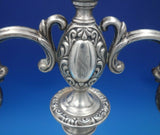Rochambeau by Mueck-Carey Co Sterling Silver Candelabra Pair 3-Light (#6382)