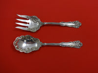 Berwick by 1847 Rogers Plate Silverplate Salad Serving Set 2pc 8 1/2"