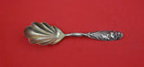 Flora by Shiebler Sterling Silver Sugar Spoon shell bowl w/pansy #10  5 7/8"