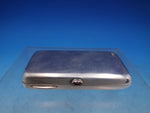 Russian Sterling Silver Box Red Cabochon Stone Push Button 84 Mark (#6736)