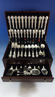 Wild Rose by International Sterling Silver Flatware Service 12 Set 95 Pieces