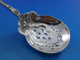 Irian by Wallace Sterling Silver Ice Spoon Pierced with Stars Fleur De Lis 9"