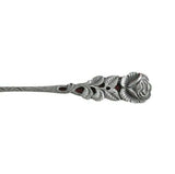 Hildesheimer Rose .800-.835 Silver Pickle Fork 3-Tine 5 1/2" Silverware