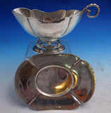 Sterling Silver Gravy Boat Underplate 2pc Set Retailer Schwanke-Kasten Co #7528