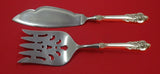 Grande Baroque by Wallace Sterling Silver Fish Serving Set 2 Piece Custom HHWS