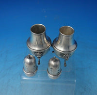 Lion by Poole Sterling Silver Salt and Pepper Shaker Set 2pc 4 1/2" (#6359)