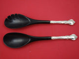 Savannah by Reed & Barton Sterling Silver Salad Serving Set w/ black nylon 12"