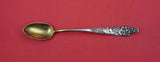 Flora by Shiebler Sterling Silver Parfait Spoon GW w/ geraniums 6 1/8"
