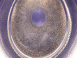 Roberts & Belk English Silverplate Basket with Swing Handle Antique (#9201)