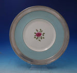 Rose Point by Wallace Sterling Silver Royal Doulton China Serving Plate (#5759)