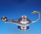 Egyptian Silver Cigar Lighter Hand Engraved with Curved Figural Handle (#8126)