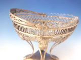 German .800 Silver Sweet Meat Dish Raised w/Bowl & Vine & Grape Motif (#0046)