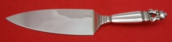 Acorn by Georg Jensen Sterling Silver Pie Server HHAS Hand Hammered Orig 10 1/2"