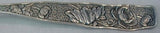Orchids by Towle Sterling Silver Salad Serving Spoon Bright-Cut with Flowers 9"