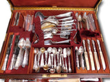 Wave Edge by Tiffany Sterling Silver Flatware Set Service 259 pcs Fitted Chest
