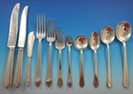 William & Mary by Lunt Sterling Silver Flatware Set 12 Service 140 Pieces Huge